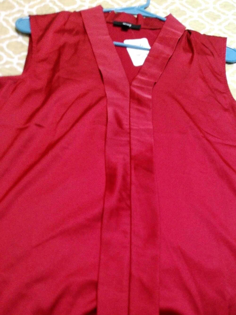 MINE RED BLOUSE SIZE MED NEW WITH TAGS